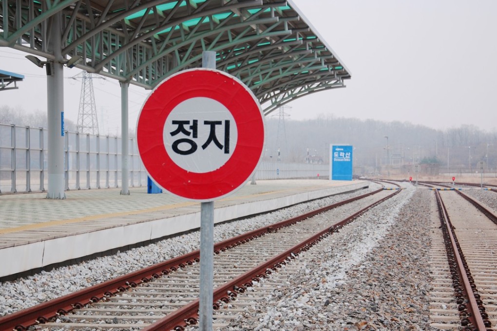 Railway tracks at Dorasan Station on the Gyeongui Line, which once connected North and South Korea and has now been restored. Photo: Shutterstock