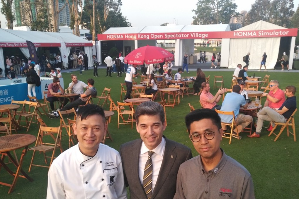 Executive chef Tony Wong, director of food & beverage Philippe Mauron and assistant banquet manager Mark Siu.