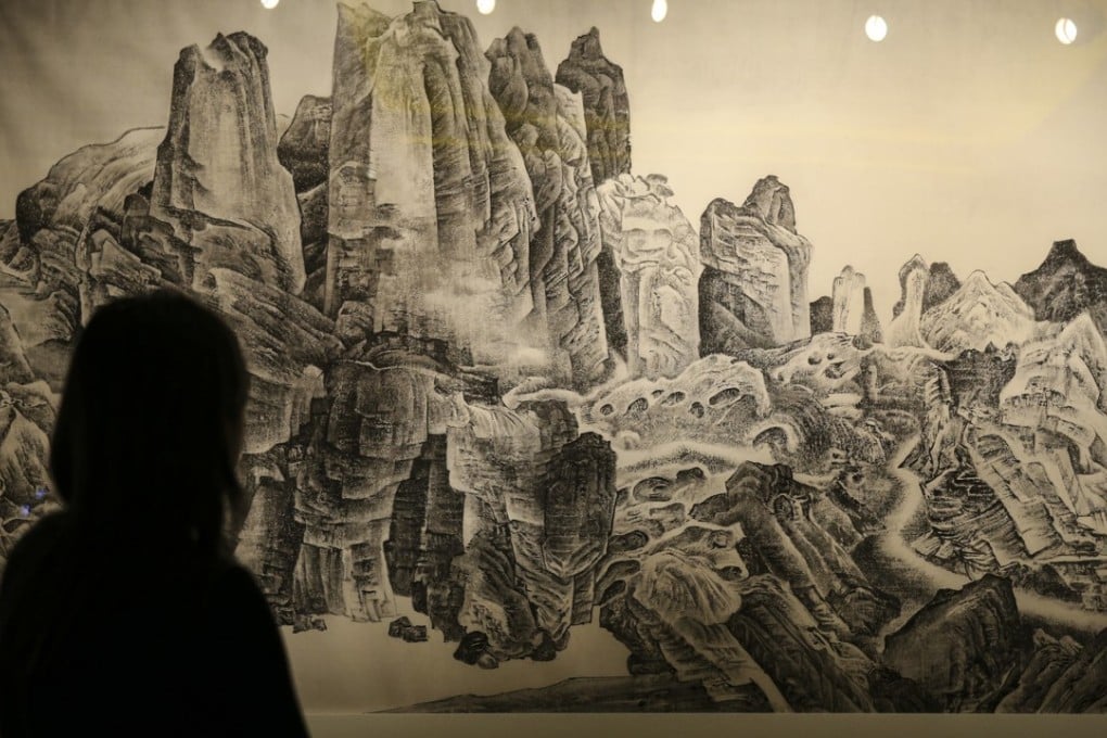 China Institute’s Blue Cloud Gala honorees this year include artist Liu Dan, the creator of works such as this contemporary ink painting, ‘Airy Mountains, Rushy Glens after Li Tang’. Photo: Dickson Lee