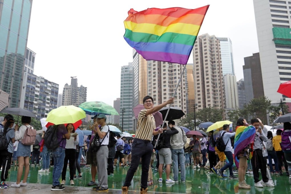 Marchers gather at Victoria Park in Causeway Bay before the Hong Kong Pride Parade 2018. Photo: Tory Ho