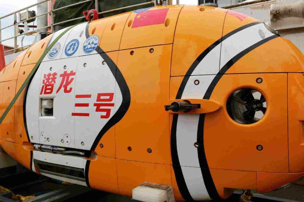 China’s unmanned submarine vehicle Qianlong III could help to drive a subsea exploration programme and herald the arrival of an AI colony on the South China Sea bed. Photo: Weibo