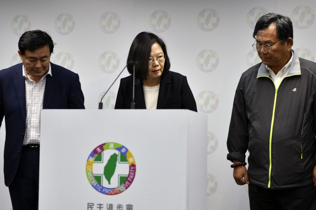 Taiwan President Tsai Ing-wen has resigned as chairwoman of the ruling Democratic Progressive Party. Photo: AFP