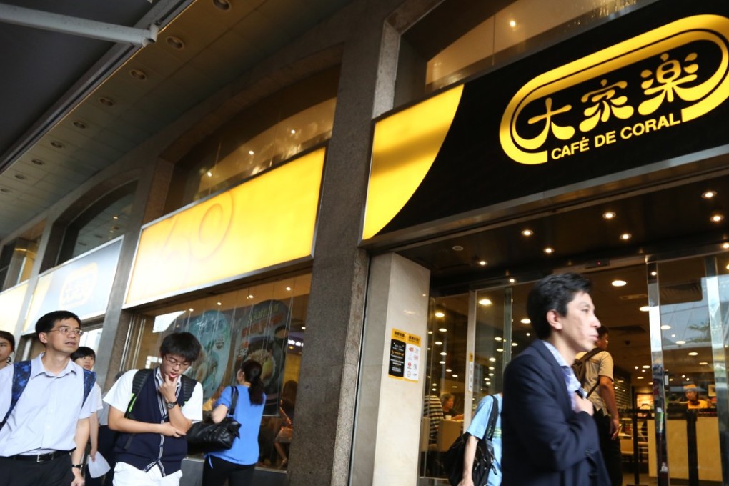 Cafe de Coral is Hong Kong’s largest fast food chain with 463 outlets. Photo: Nora Tam