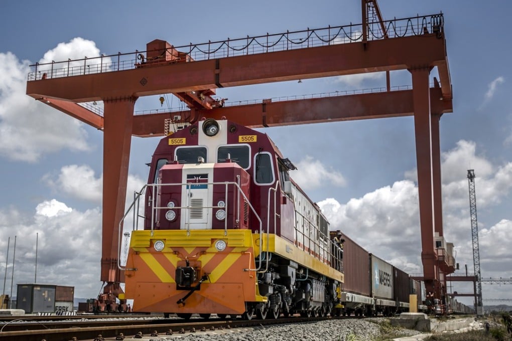 Part of the Chinese Belt and Road Initiative, the majority-Chinese financed Standard Gauge Railway is Kenya’s largest infrastructure project since independence from Britain in 1963. File photo: Bloomberg