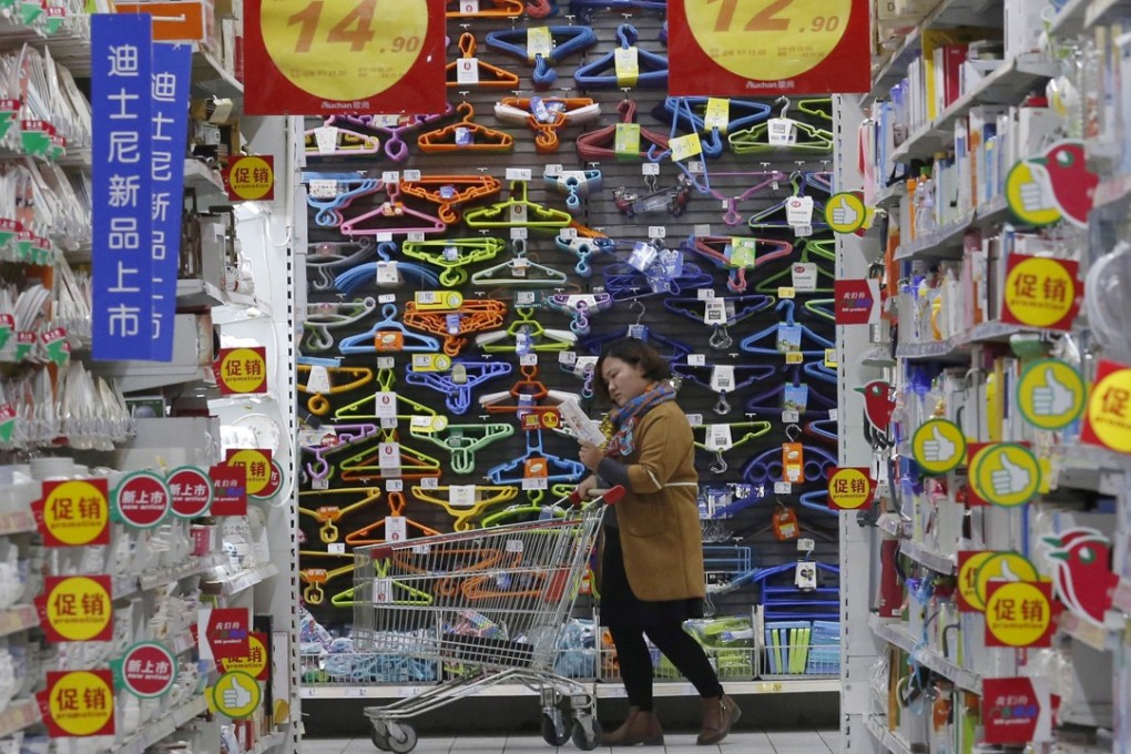 China’s National Bureau of Statistics has noted a recent sharp decline in retail sales, bad news for an economy whose growth has been largely driven by consumer spending. Photo: Reuters