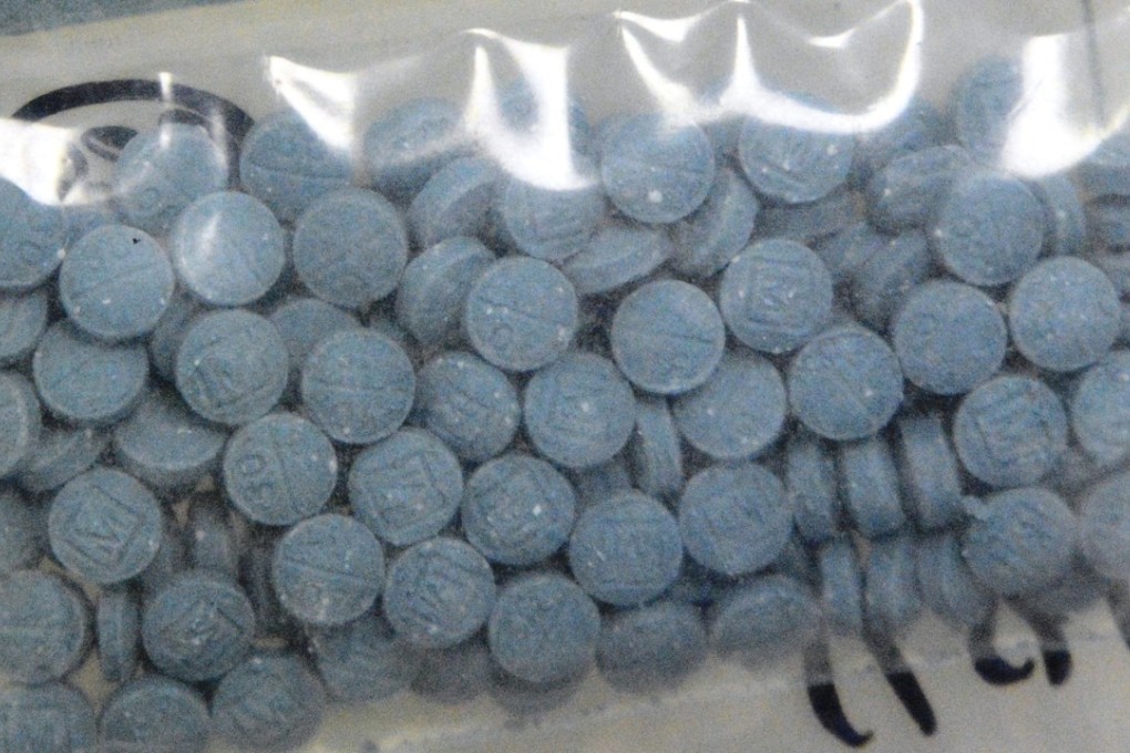 A bag of heroin fentanyl pills. China has been called ‘slow and ineffective’ in cracking down on the production and overseas sales of synthetic opioids to the US. Photo: US DEA