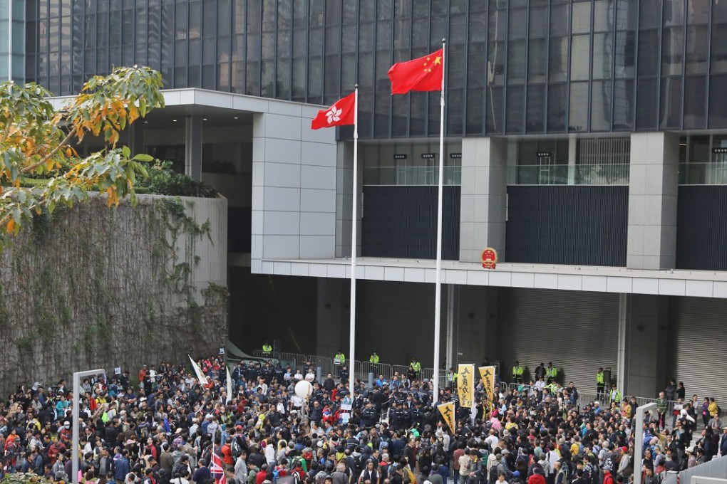 The right to protest is guaranteed by Hong Kong’s Basic Law. Photo: Sam Tsang