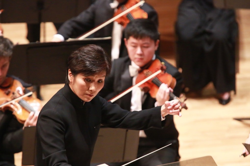 Music director of the Hong Kong Sinfonietta Yip Wing-sie in action. She is to step down in 2020. Photo: Hong Kong Sinfonietta