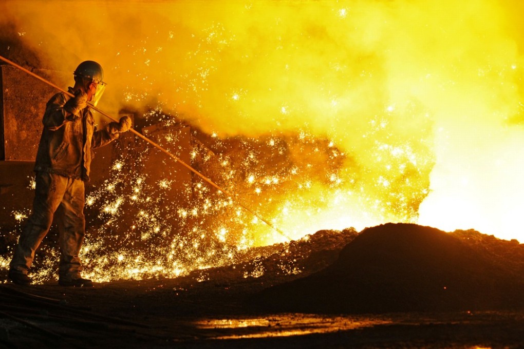 Steel industry profits grew by 63.7 per cent in the first 10 months, as output hit a record high in October. Photo: Reuters