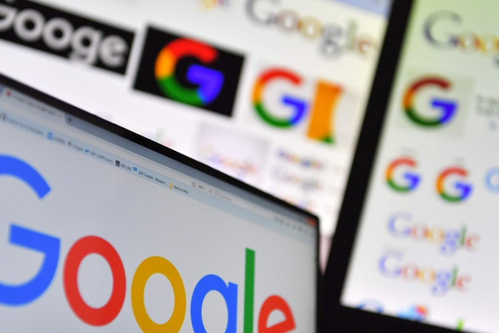 File image of logos of US multinational technology company Google on computer screens. Photo: AFP