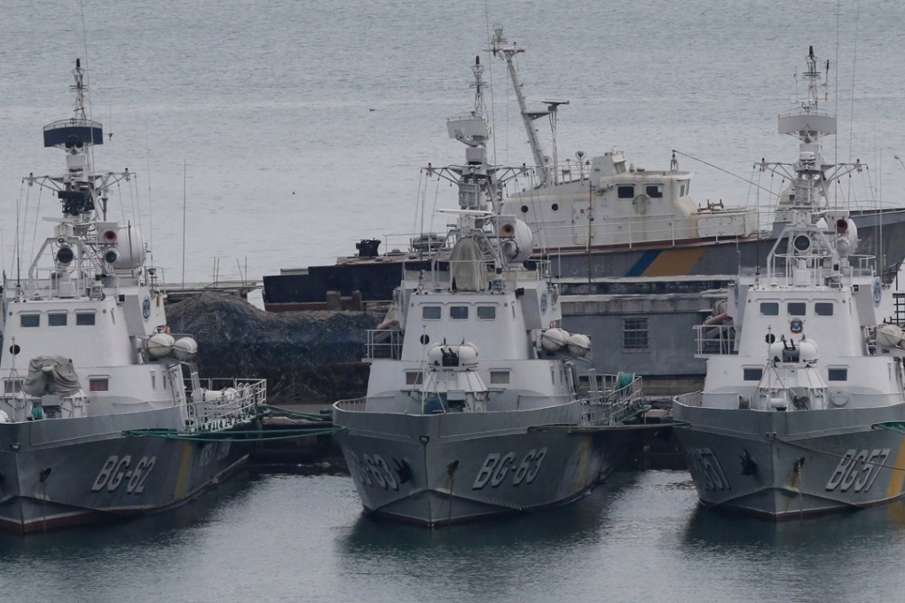 Ukrainian border guard boats are docked in the Black Sea port of Odessa, Ukraine November 26, 2018. Photo: Reuters