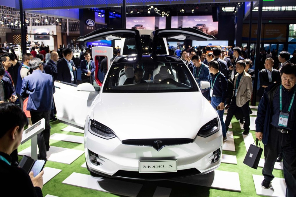 Last week Tesla cut the prices of the Model S saloon and Model X SUV in China by between 12 and 26 per cent. Photo: AFP