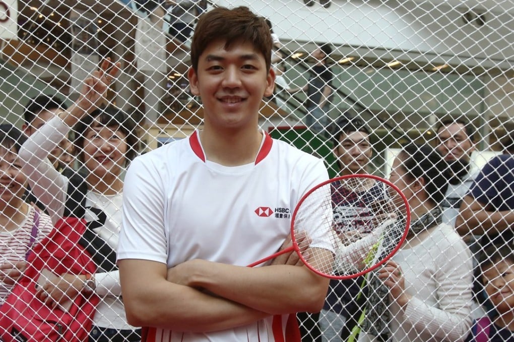 South Korean badminton Olympic gold medallist and former world doubles number one, Lee Yong-dae, appeared in HSBC Life’s City Badminton event earlier this month in West Kowloon. Photo: Jonathan Wong
