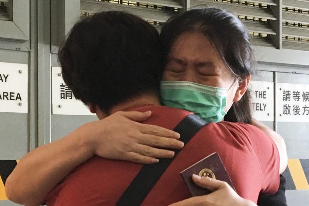 A Chinese woman found not guilty of drug trafficking hugs her mother following her release at the High Court in Admiralty in July. The Hong Kong judicial system does not seem to distinguish between drug mules and hardened drug traffickers, with those intercepted at the border coming in for harsher sentencing. Photo: Jasmine Siu