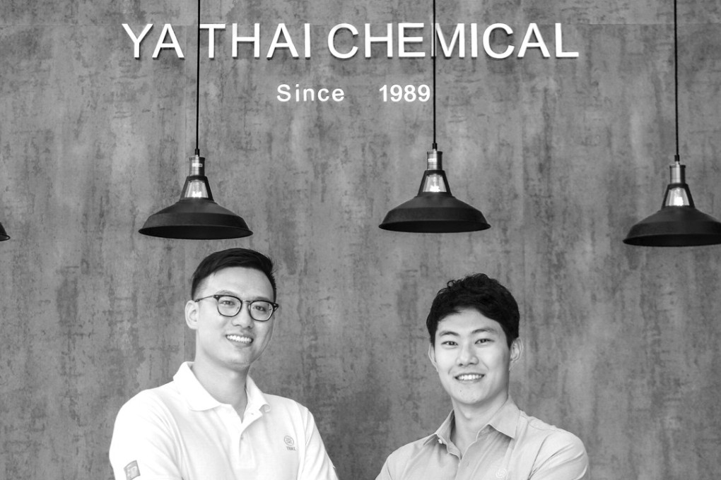 (From left) Terry Lin, international business director, and Liang Che Yu, vice-managing director