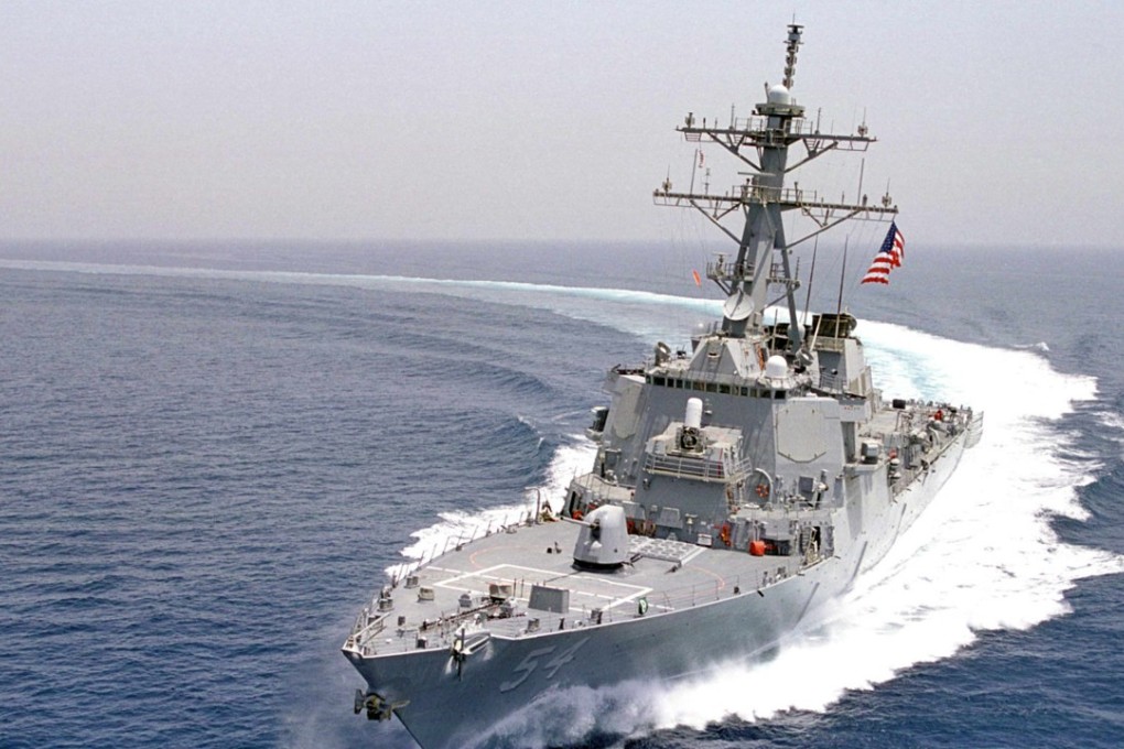 The guided missile destroyer USS Curtis Wilbur was one of two US Navy vessels taking part in a Taiwan Strait passage in October. The Pentagon confirmed that another destroyer, the USS Stockdale, took part in a similar passage through the strait on Wednesday. Photo: AFP