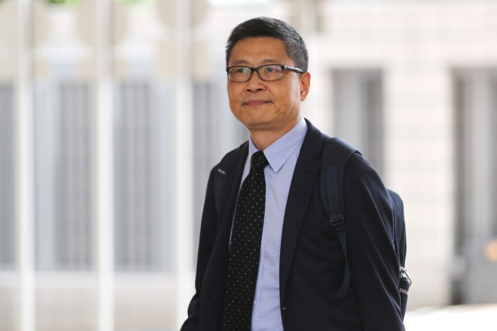 Chan Kin-man arrives at West Kowloon Court ahead of testifying on Friday. Photo: Edward Wong