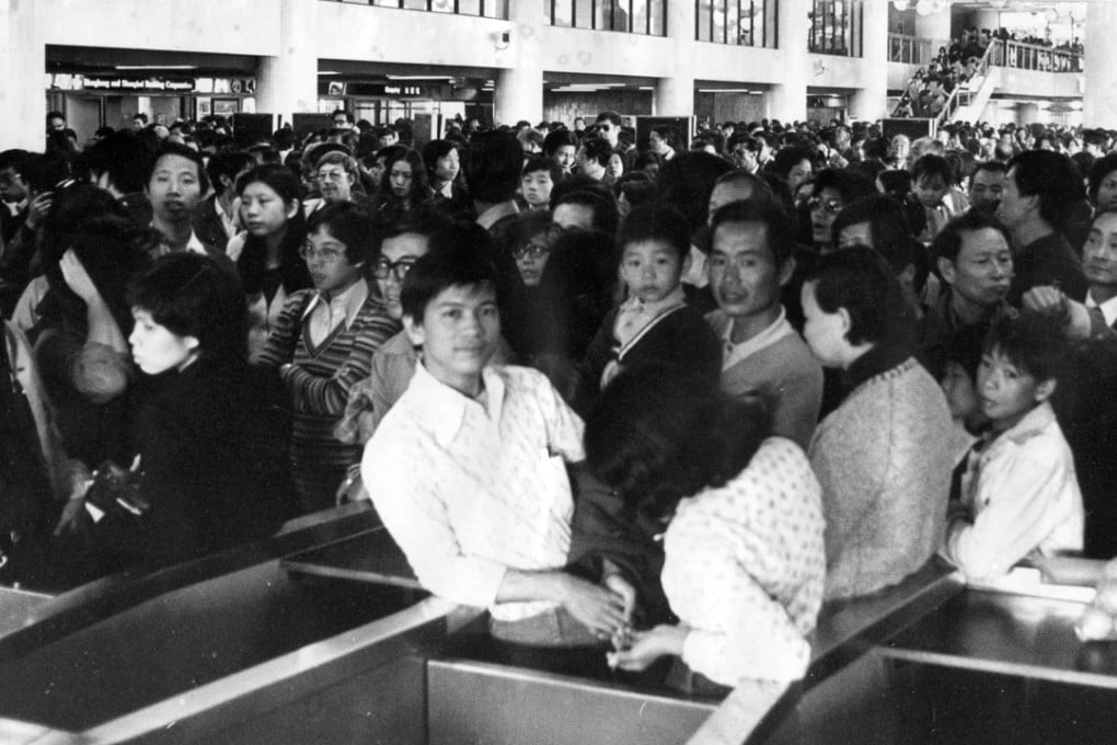 People wait for Hung Hom station to open on November 30, 1975. Picture: SCMP