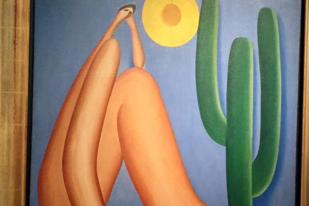 Brazilian artist Tarsila Do Amaral's oil painting Abaporu. Photo: Jodi Xu Klein