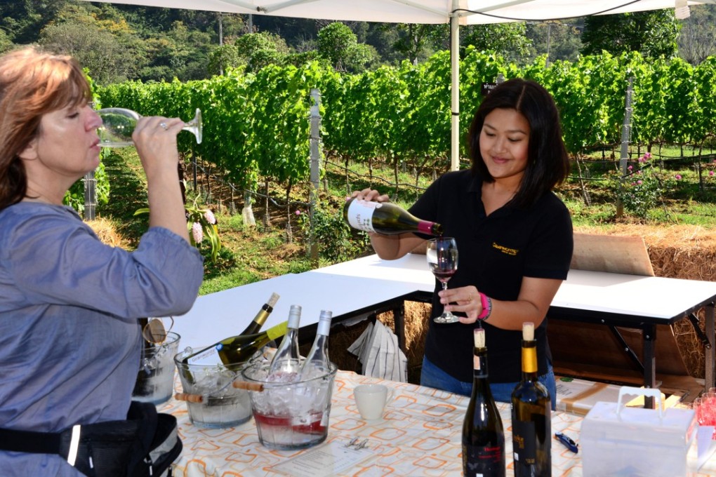 Nikki Lohitnavy (right), the winemaker at GranMonte in the Khao Yai National Park, in central Thailand. Picture: Alamy