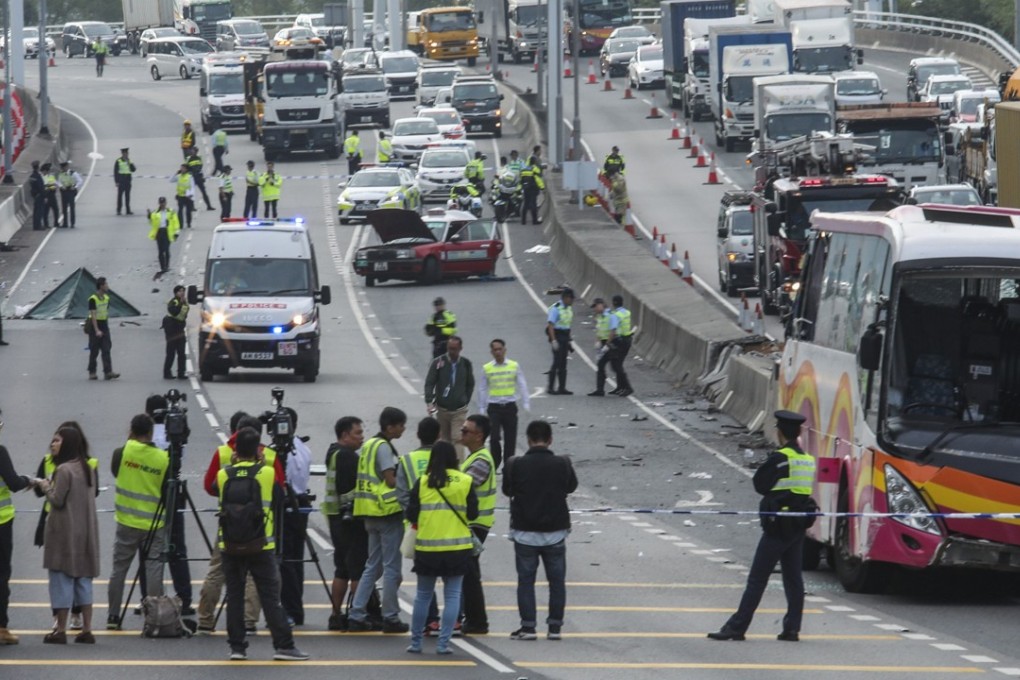 Five people were killed and 32 injured in the crash on Friday morning. Photo: Felix Wong