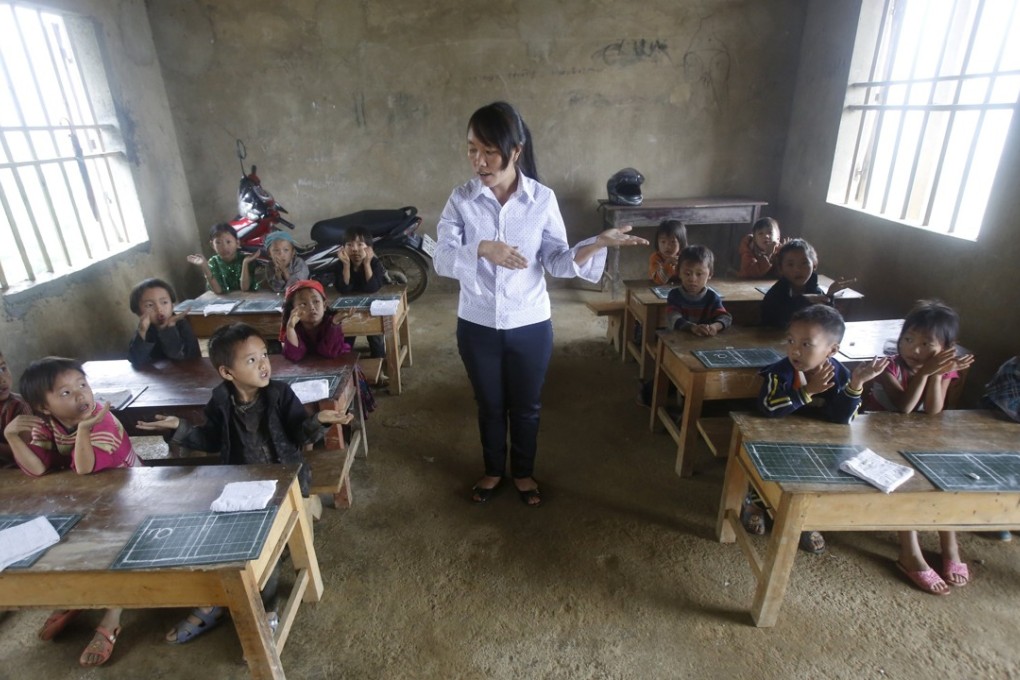 A primary school in Dong Van district, on the border of Vietnam and China, has neither electricity nor books. For all the talk about the AI revolution, basic internet access remains a distant dream in parts of the developing world. Photo: Reuters