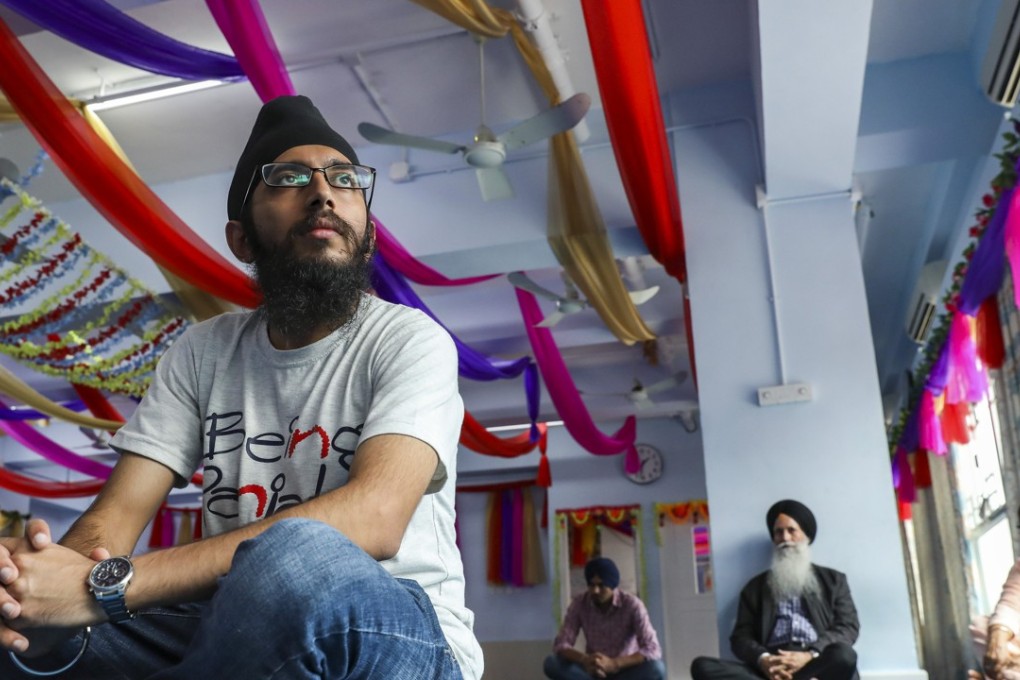 Balwinder Singh Brar at a Sikh temple in Wan Chai. Photo: Nora Tam