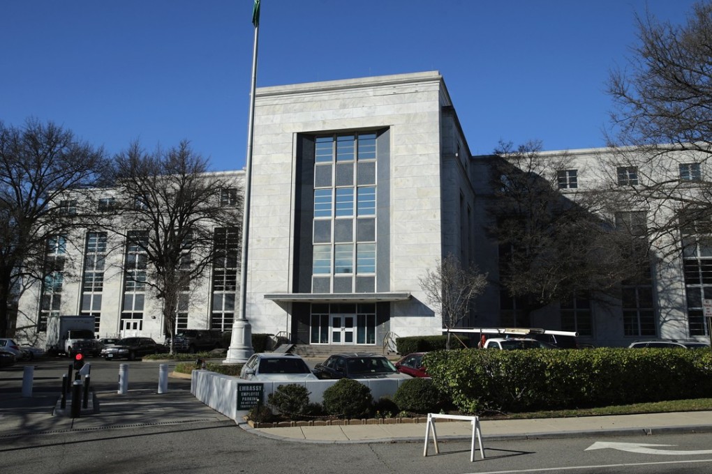 File photo of Saudi Arabia’s embassy in the US capital Washington. Photo: Getty Images/AFP