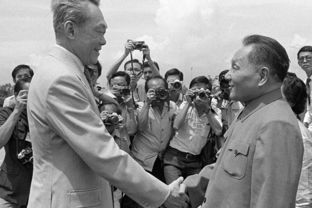 Singapore’s Lee Kuan Yew meets Deng Xiaoping in 1978. Photo: Xinhua