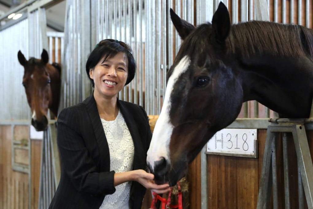 Former badminton star Amy Chan Lim-chee at the Sha Tin Racecourse. Photo: KY Cheng