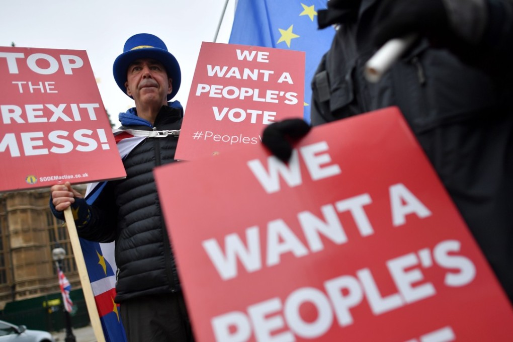 Hopes for a second referendum on EU membership are rising in Britain amid heightened uncertainty over Brexit. Photo: AFP