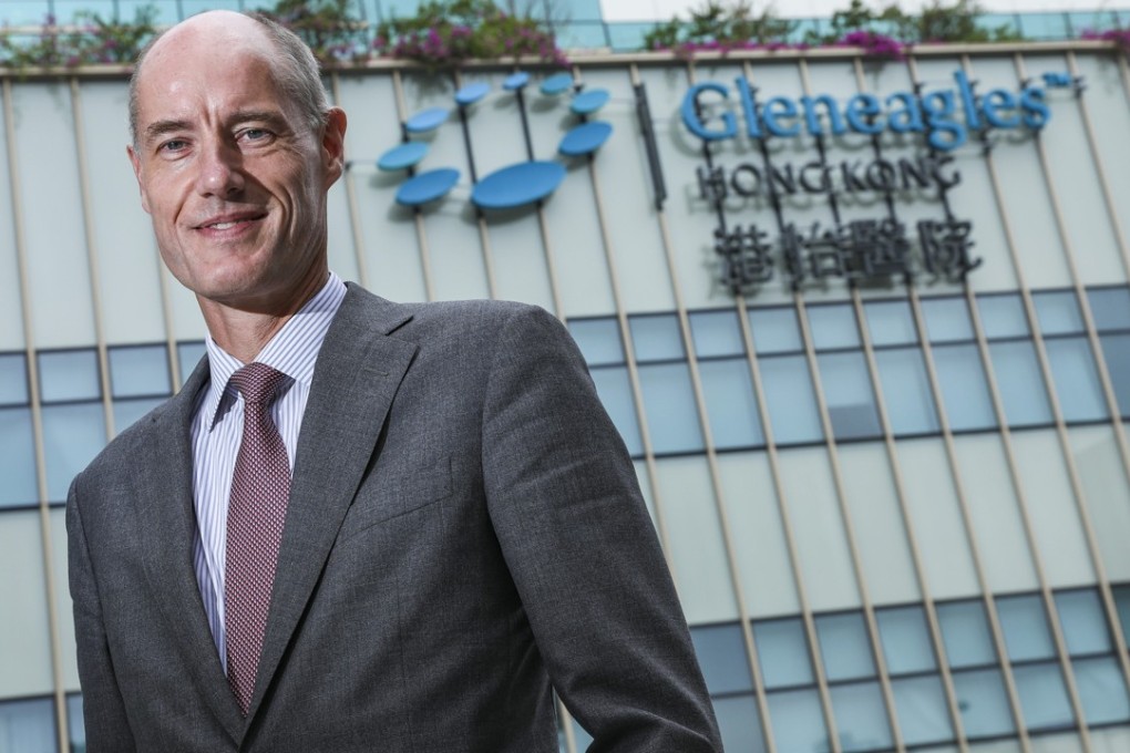 Dirk Schraven, CEO of Gleneagles Hong Kong Hospital in Wong Chuk Hang. Photo: Nora Tam