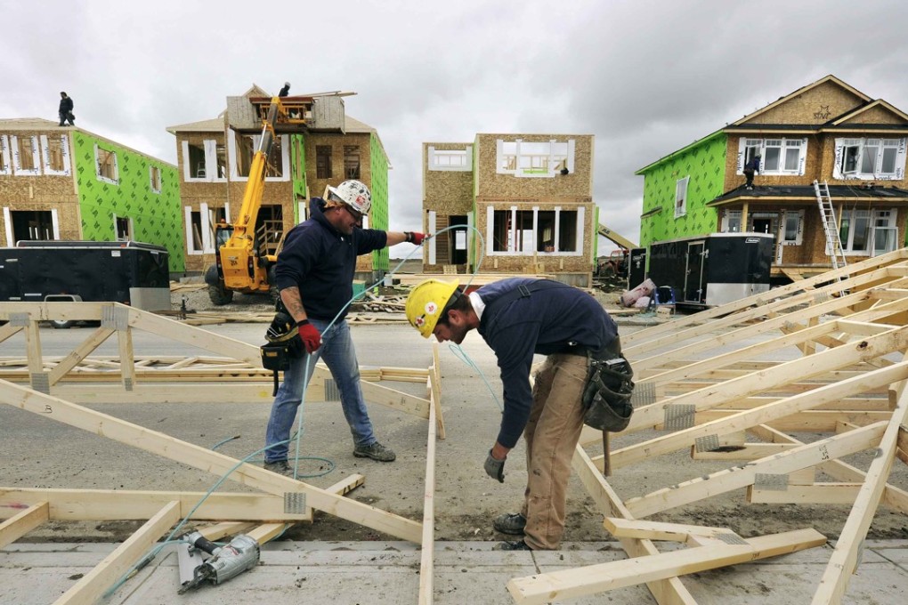 A building site in Calgary, Alberta. The city’s housing market, which is already quite soft, is being ‘hammered’ by the so-called B-20 stress tests, according to the Canadian Home Builders’ Association. Photo: Reuters