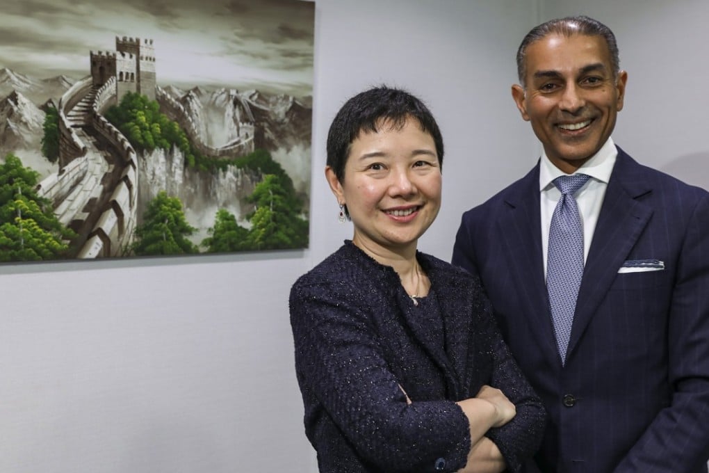 Li Ting, CEO of Yunfeng Financial Group and Eddie Ahmed, chairman and CEO of MassMutual International, both want to extend the benefits of their tie-up to their respective businesses. Photo: Nora Tam