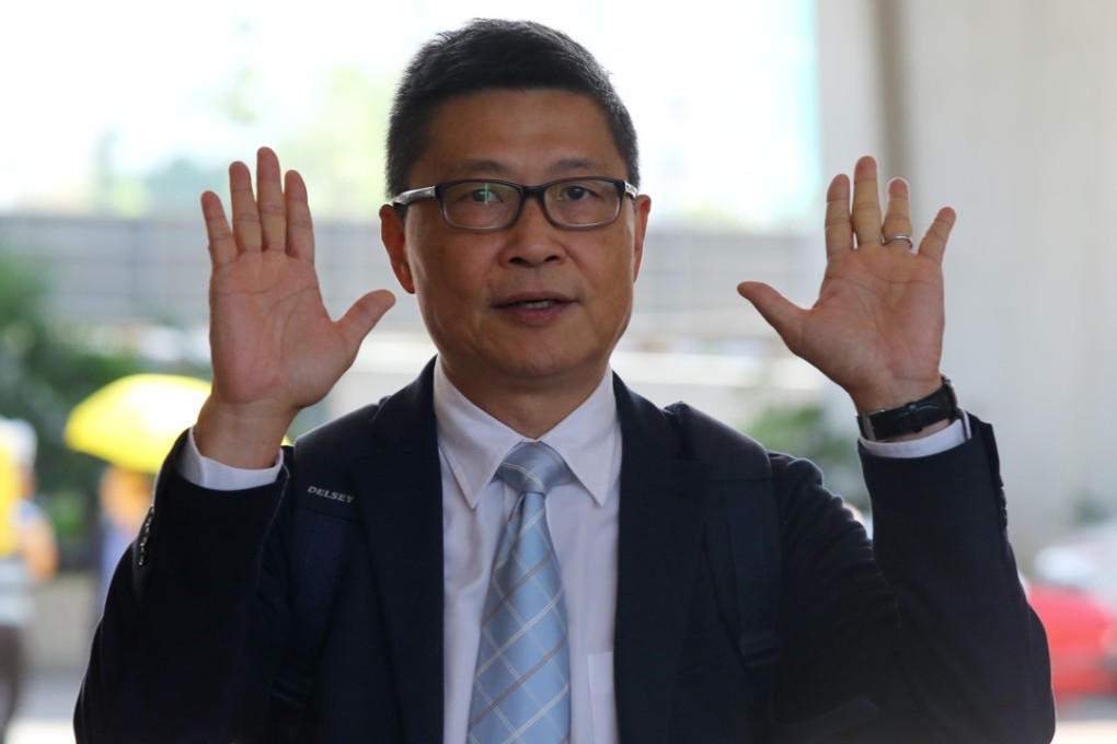 Occupy founder Chan Kin-man appearing at the West Kowloon Law Courts in Sham Shui Po. Photo: Edmond So