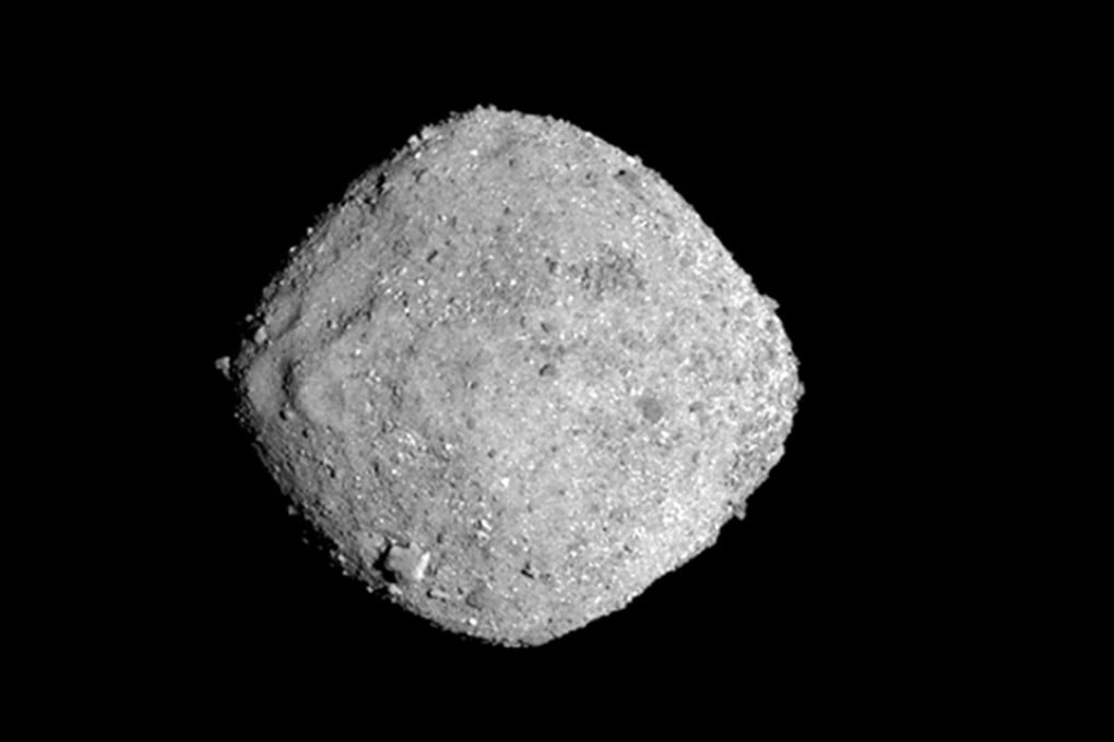 This November 16, 2018, image provide by Nasa shows the asteroid Bennu. After a two-year chase, a Nasa spacecraft has arrived at the ancient asteroid. Photo: Nasa / Goddard / University of Arizona via AP