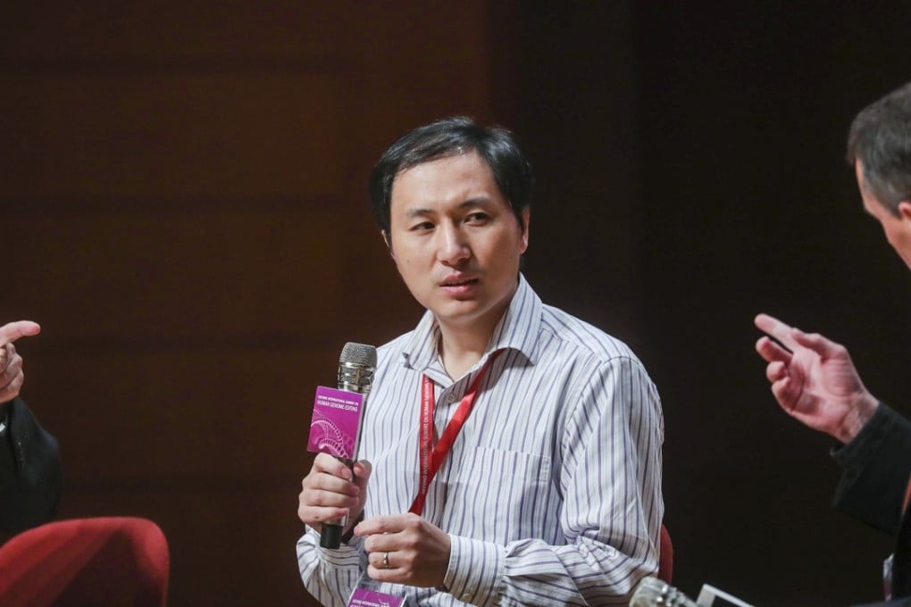 Chinese scientist He Jiankui at the Second International Summit on Human Genome Editing at the University of Hong Kong. Photo: Sam Tsang