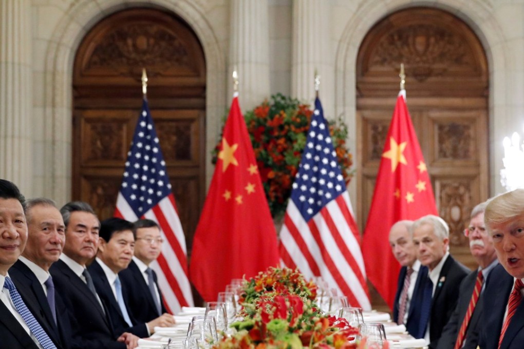 US President Donald Trump and his Chinese counterpart Xi Jinping attend a working dinner after the G20 summit in Buenos Aires, Argentina on December 1. Photo: Reuters