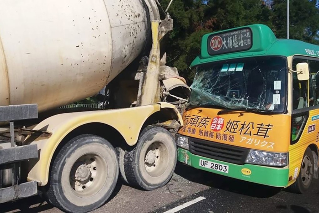 The accident occurred in Tai Po. Photo: Facebook