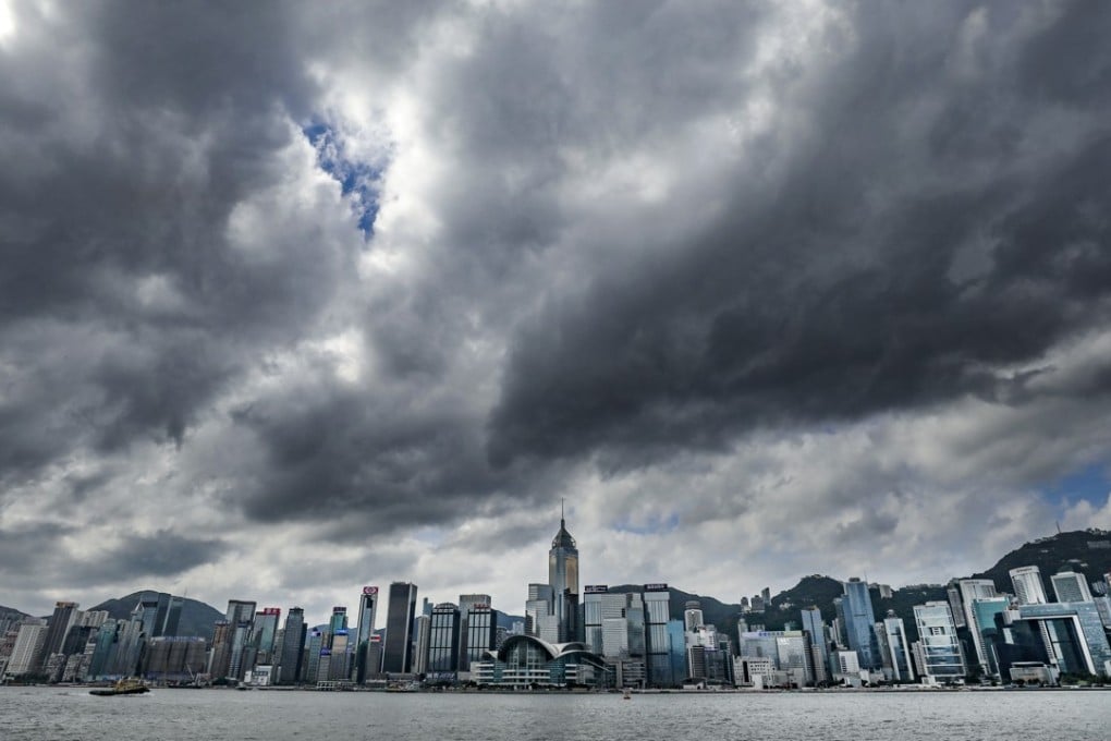 Investor confidence has plummeted in Hong Kong, which is pictured on September 12, 2018 when a Typhoon Signal No 1 was in effect. Photo: SCMP