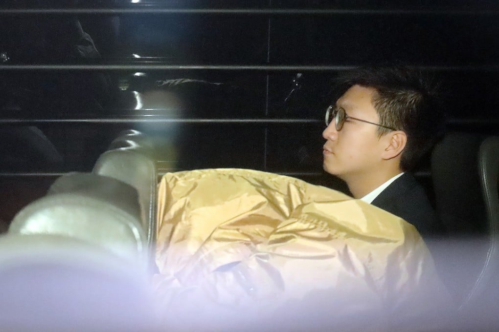 Edward Leung arriving at the High Court in Admiralty on Wednesday. Photo: K.Y. Cheng