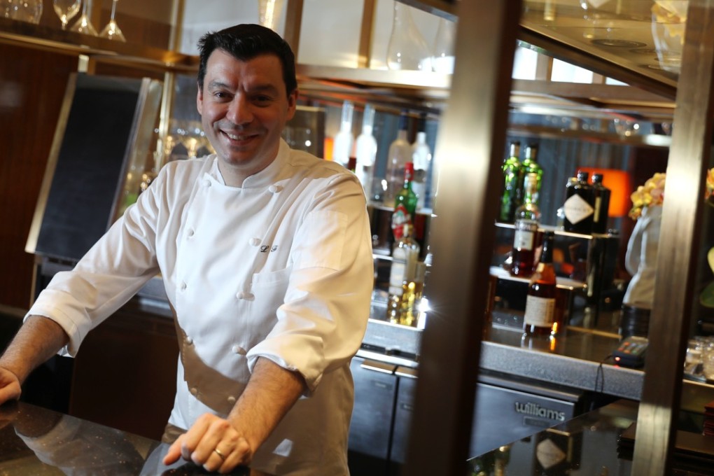 Luca Fantin at Amber, in the Landmark Mandarin Oriental, Central. Picture: Sam Tsang