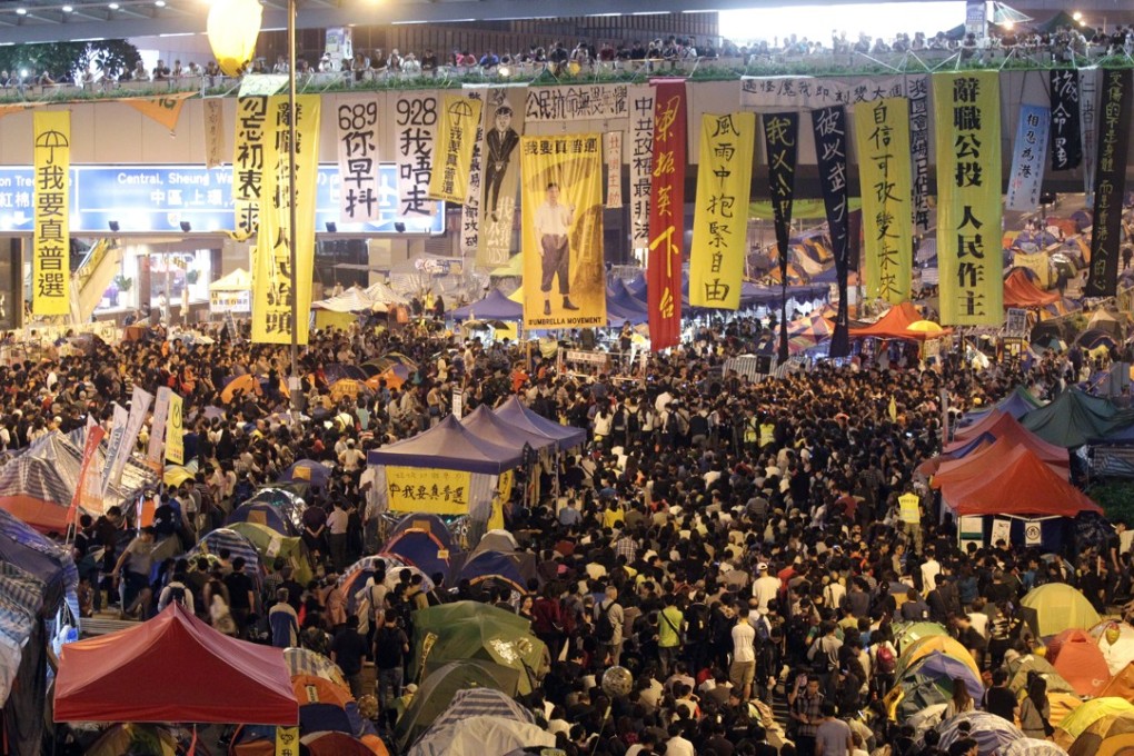 The pro-democracy sit-ins brought parts of the city, including Admiralty (pictured), to a standstill for up to 79 days. Photo: SCMP Pictures