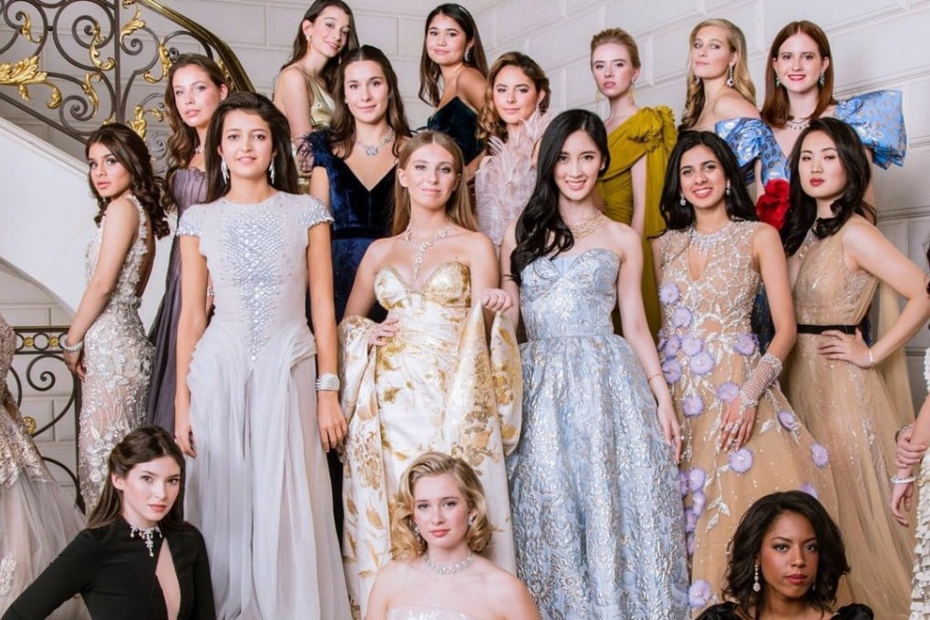 The 19 debutantes at Le Bal in Paris last month.