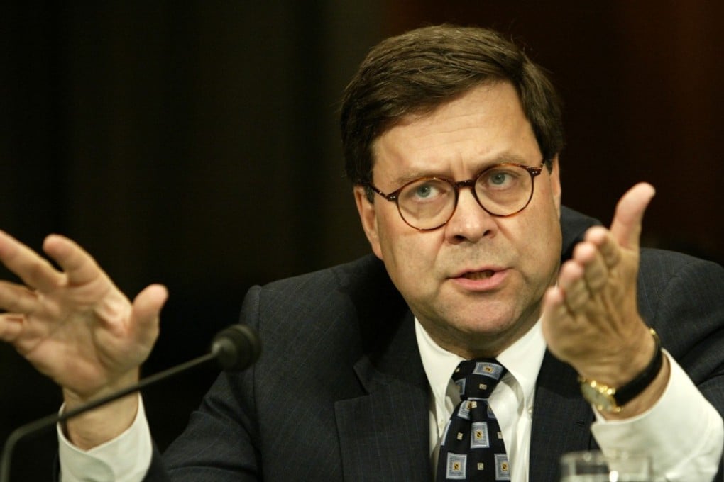 William Barr, shown in 2003, was attorney general under US president George H.W. Bush. Photo: Bloomberg