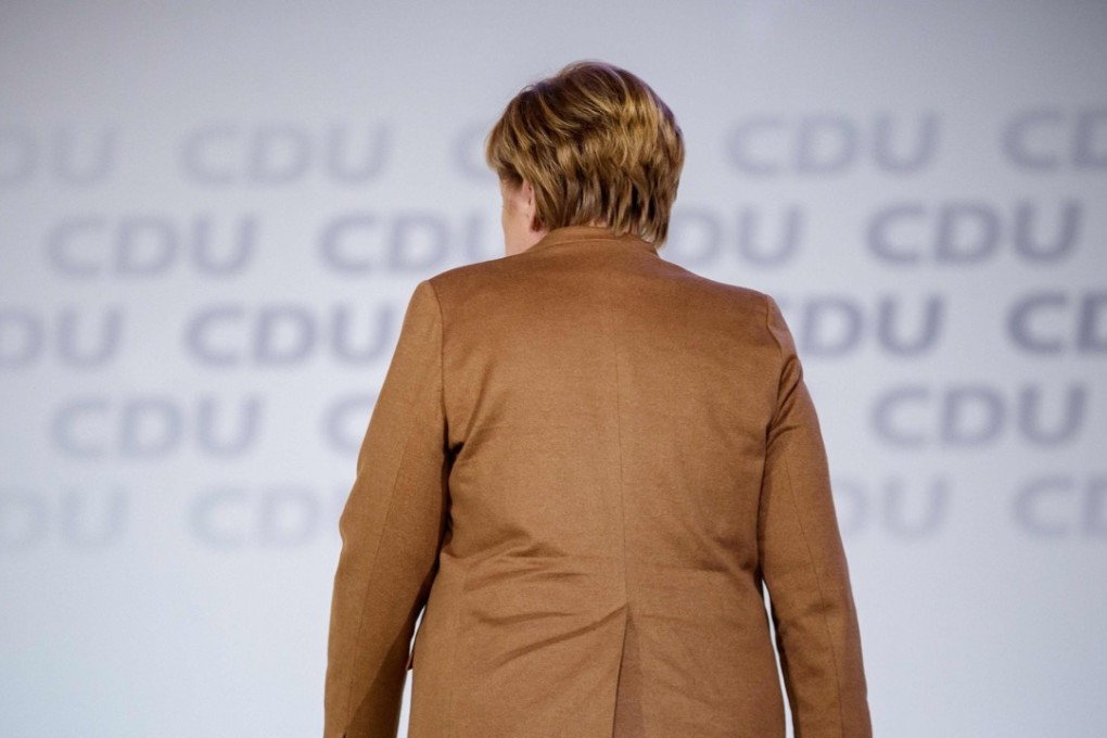 German Chancellor and leader of the Christian Democratic Union (CDU) Angela Merkel visits the venue where the centre-right Christian Democratic Union (CDU) party congress takes place in Hamburg. A vote on December 7 will determine Angela Merkel's successor as head of her party after 18 years at the helm, with the German chancellor's own political fate and legacy on the line. Photo: AFP