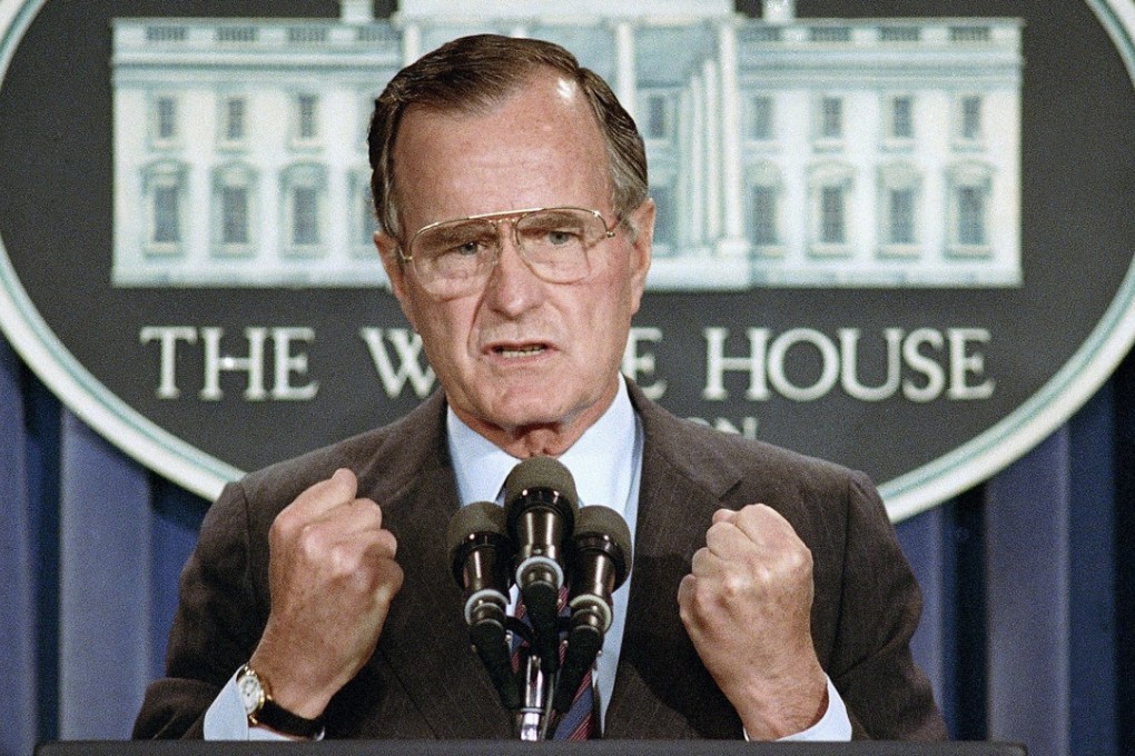George H.W. Bush engineered the first Gulf War in the 1990s using a playbook of skulduggery and mass murder. Photo: AP
