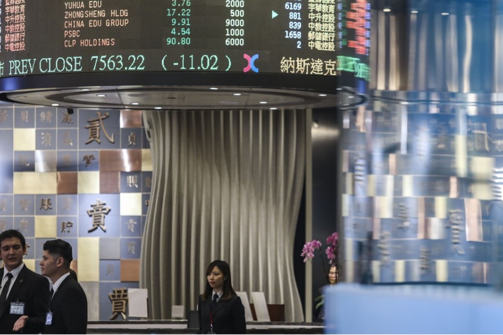Bourse operator Hong Kong Exchanges and Clearing’s Connect Hall in the city’s Central district. Photo: Sam Tsang