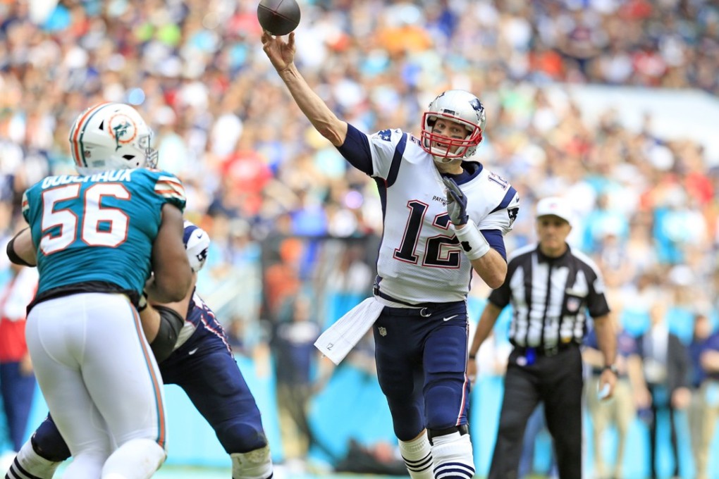 New England Patriots quarterback Tom Brady broke another touchdown record in the loss to the Miami Dolphins on Sunday. Photo: TNS