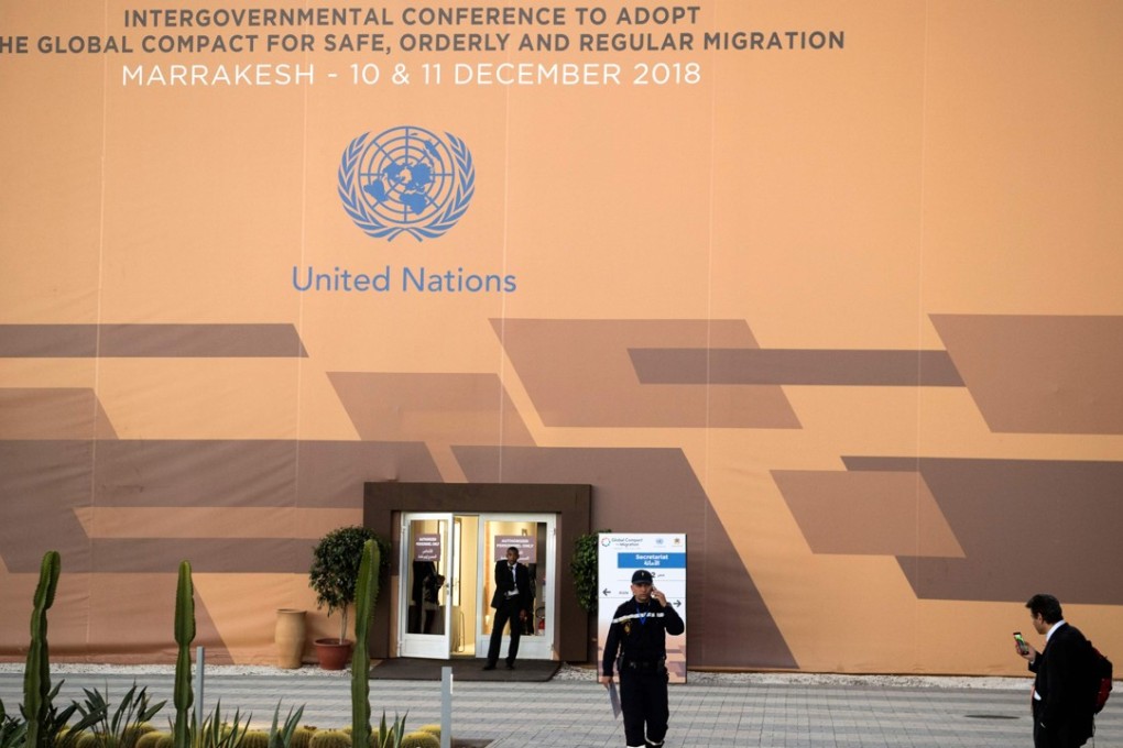 The site of the UN Migration Conference in the Moroccan capital Marrakesh. Photo: AFP